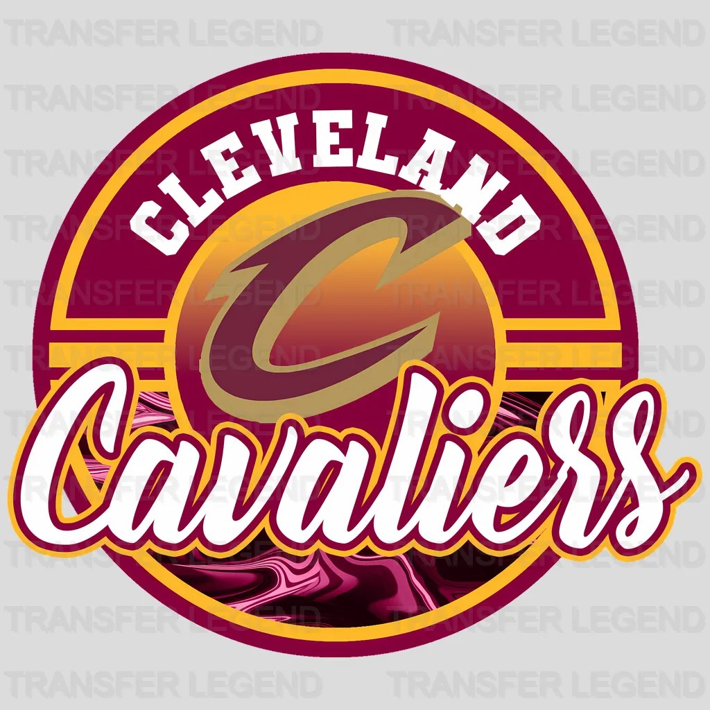 Cleveland Cavaliers NBA Classic Circle Logo Badge - DTF Iron On Transfer