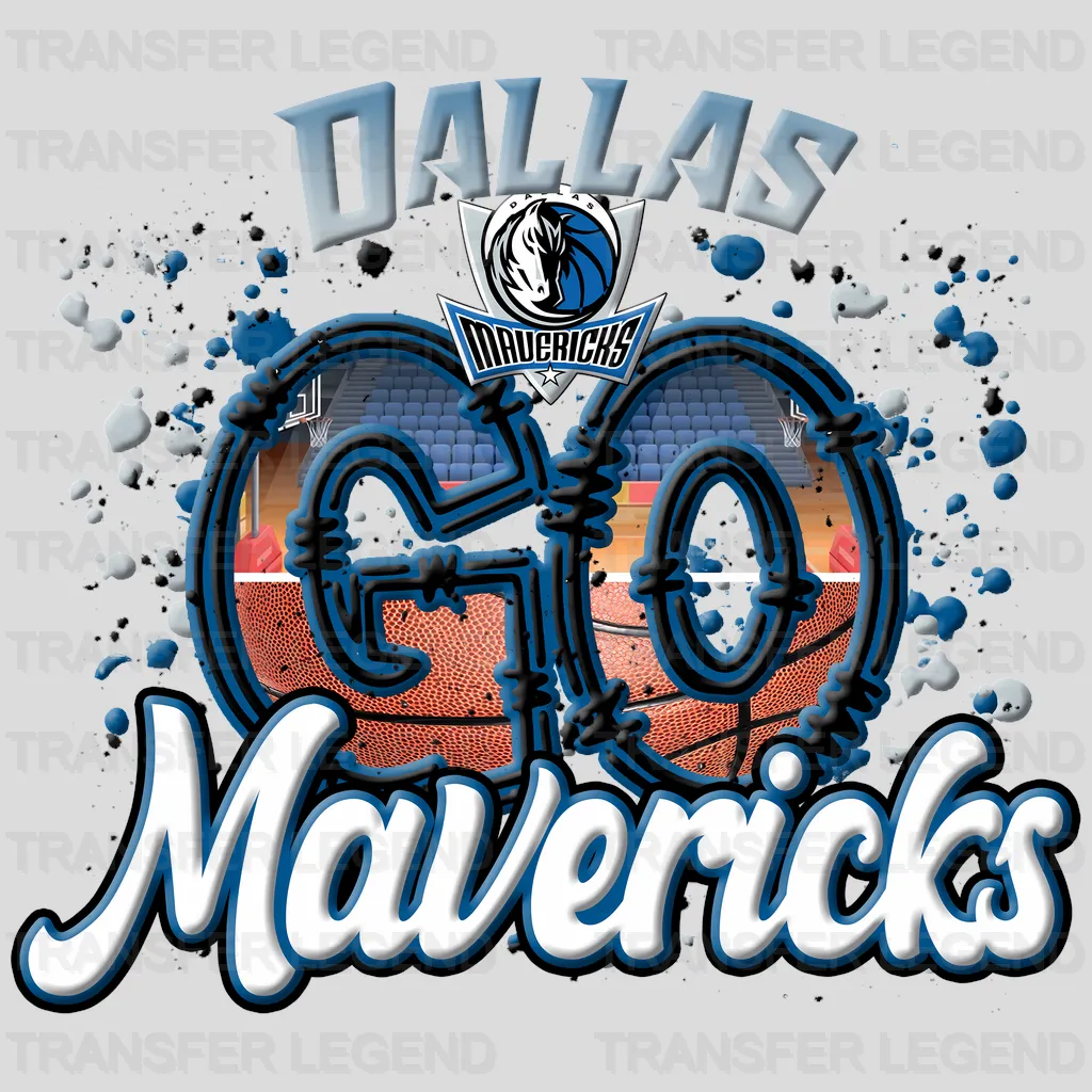 Dallas Mavericks NBA Go Mavericks DTF Iron On Transfer