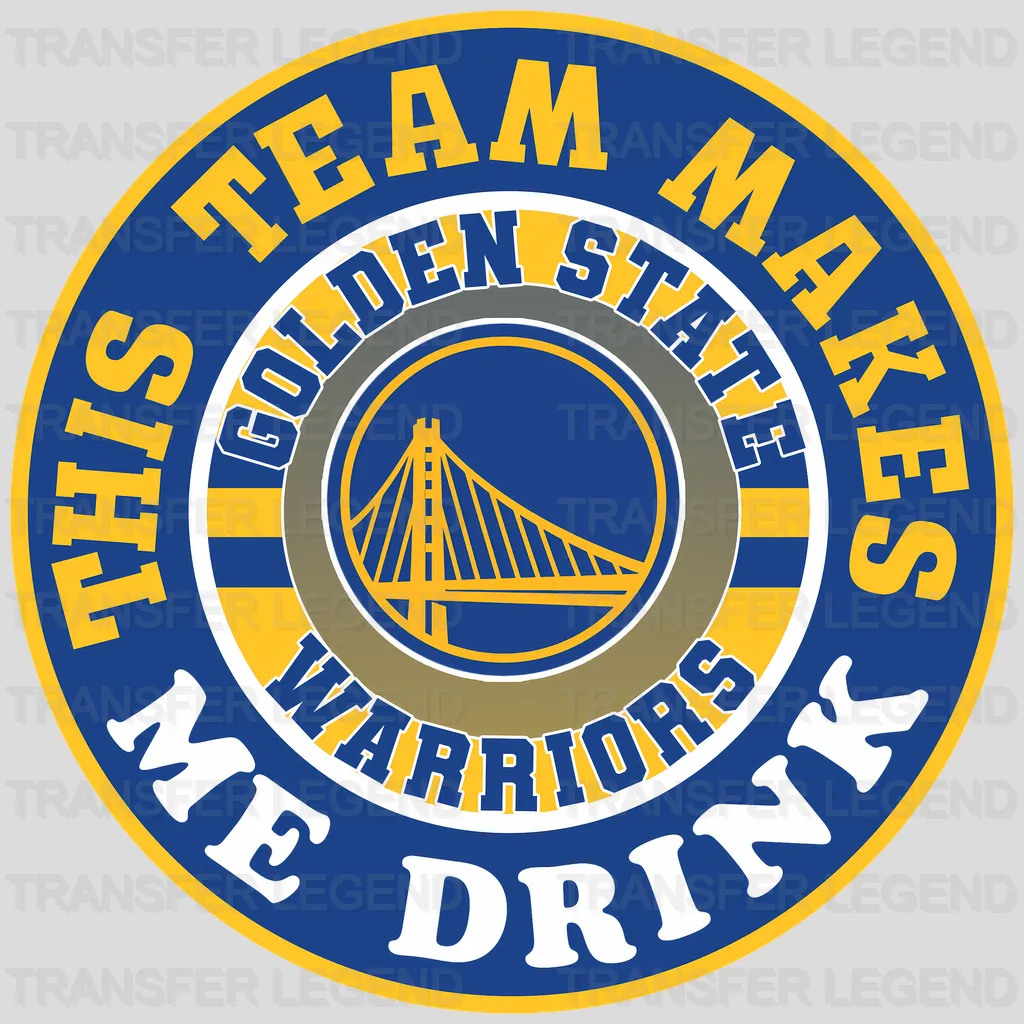 Golden State Warriors NBA Skeleton Playing Card Art - DTF Iron On Transfer