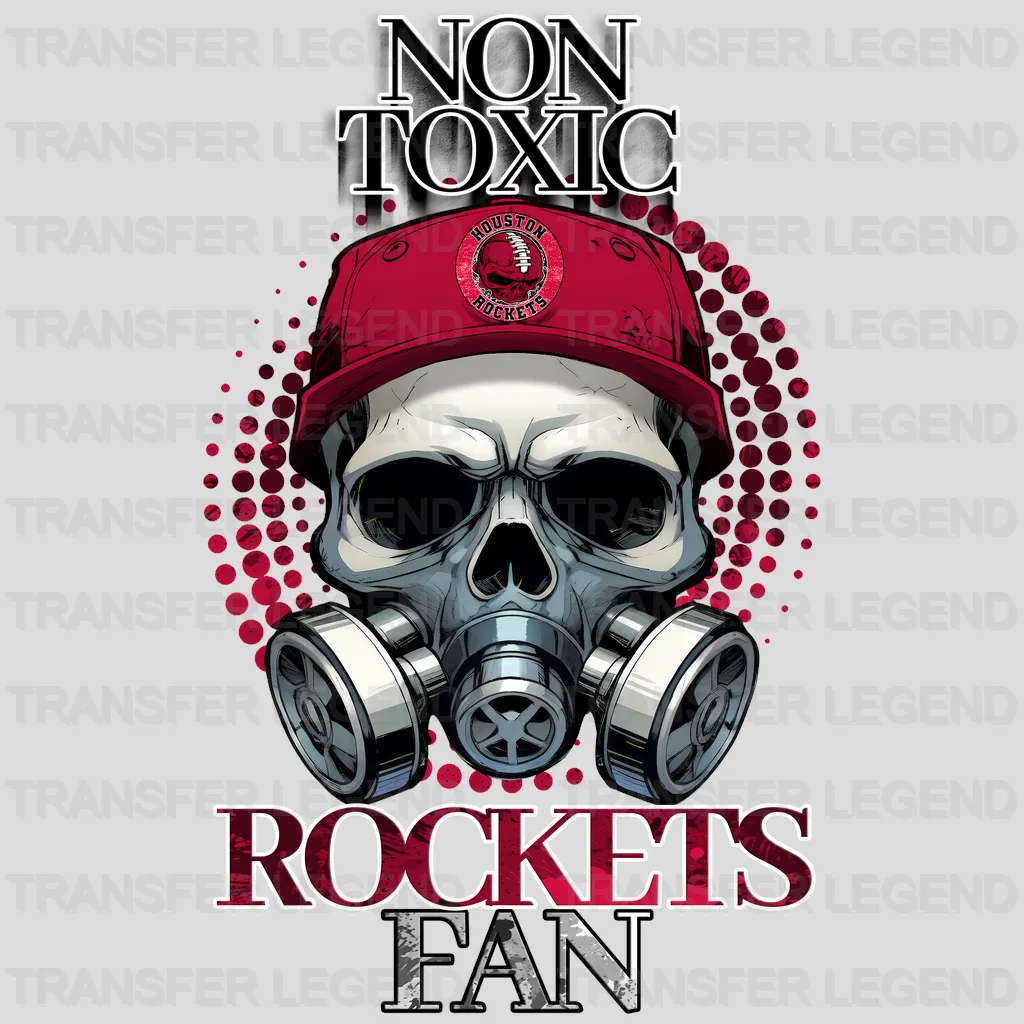 Houston Rockets NBA Non Toxic Fan DTF Iron On Transfer