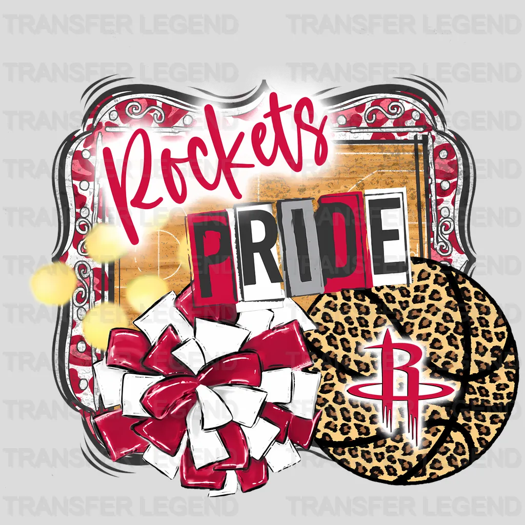 Houston Rockets NBA My Heart Is Full DTF Iron On Transfer