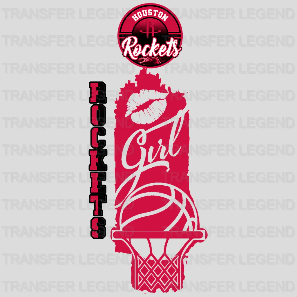 Houston Rockets NBA This Girl Loves Her Rockets DTF Iron On Transfer
