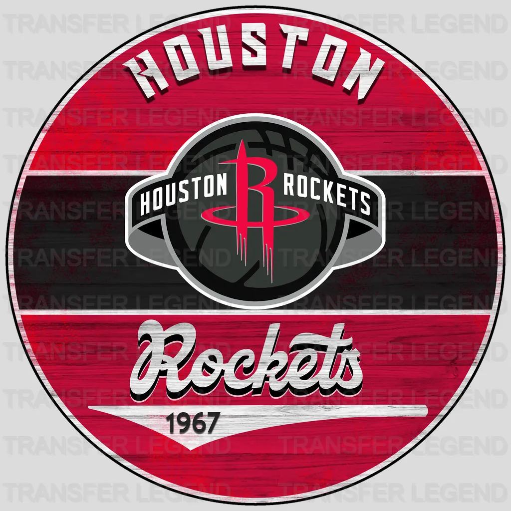 Houston Rockets NBA Love DTF Iron On Transfer
