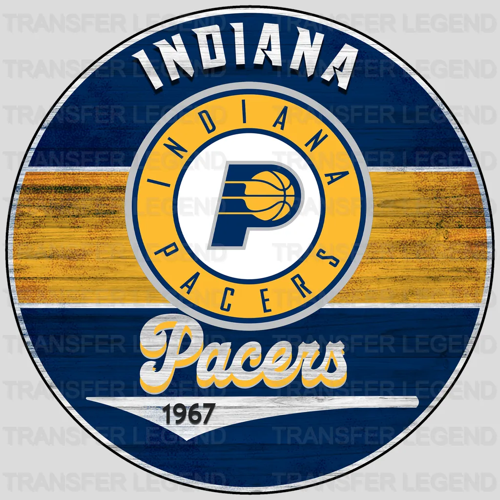 Indiana Pacers NBA Est 1967 DTF Iron On Transfer