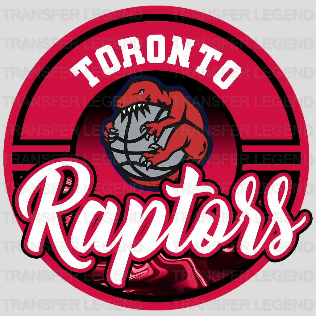 Toronto Raptors NBA Gothic Girl Illustration - DTF Iron On Transfer