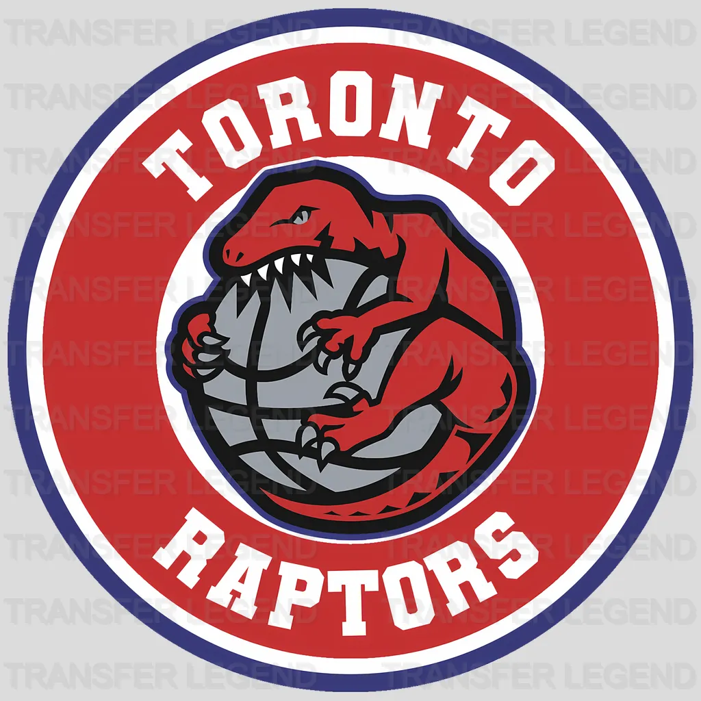 Toronto Raptors NBA Primary Logo Circle Badge - DTF Iron On Transfer