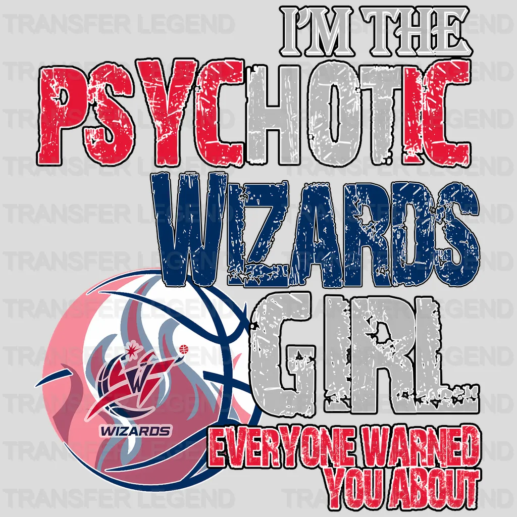 Washington Wizards NBA Cool Cartoon Character - DTF Iron On Transfer