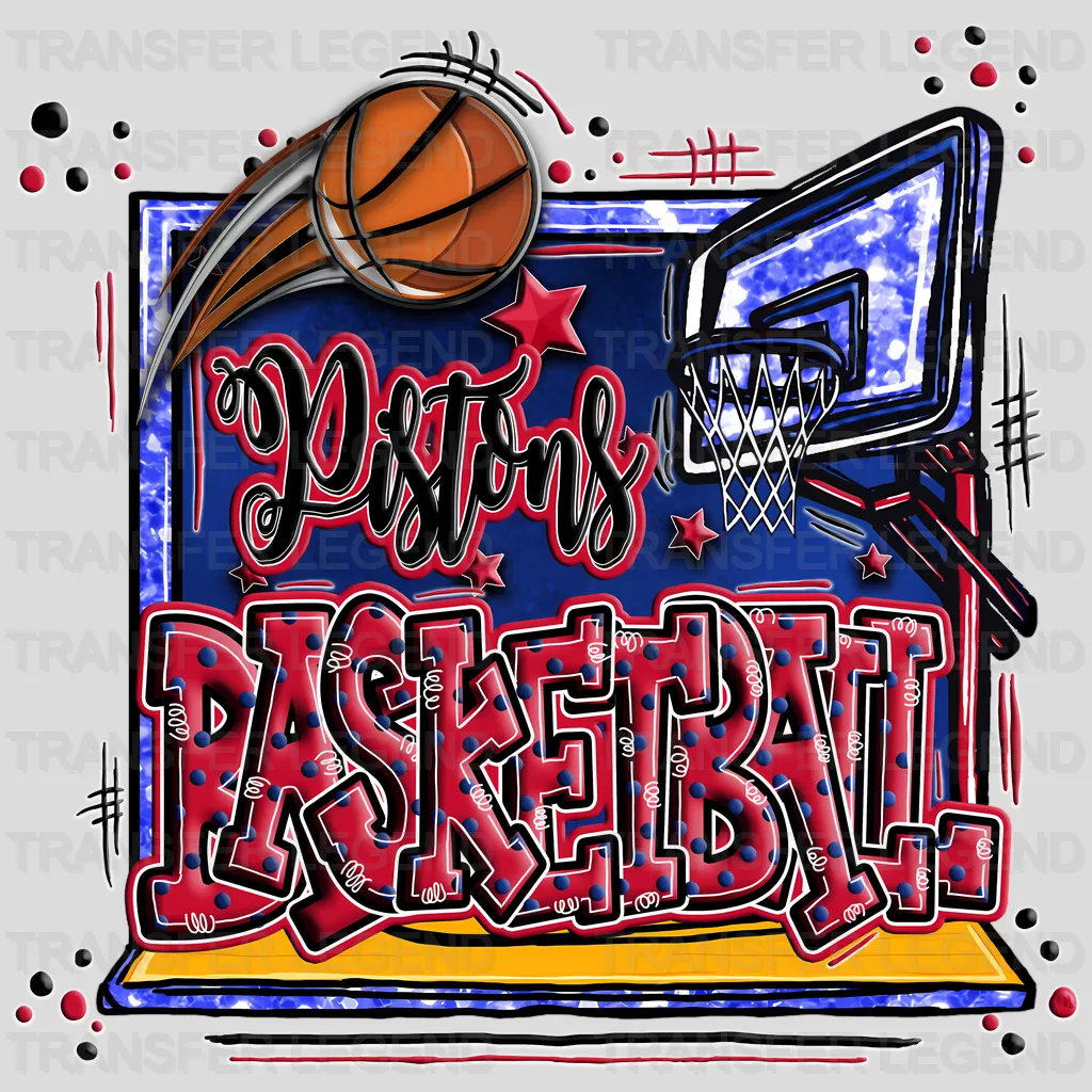 Detroit Pistons NBA Pistons Pride DTF Iron On Transfer