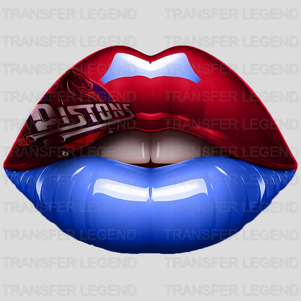 Detroit Pistons NBA Pistons Girl DTF Iron On Transfer