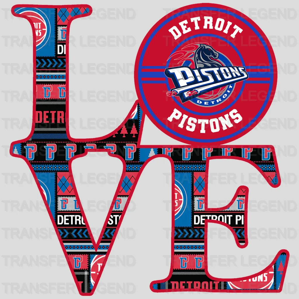 Detroit Pistons NBA Excellence Since 1941 DTF Iron On Transfer