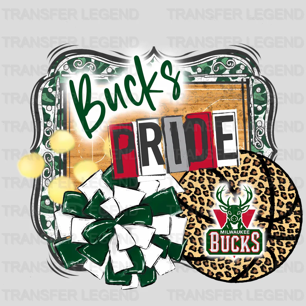 Milwaukee Bucks NBA Bucks Pride DTF Iron On Transfer