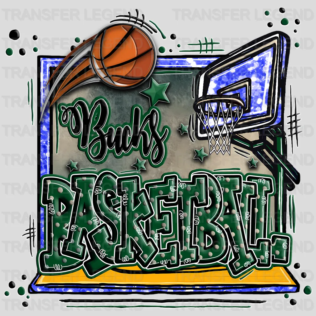 Milwaukee Bucks NBA Tailgate Harder DTF Iron On Transfer