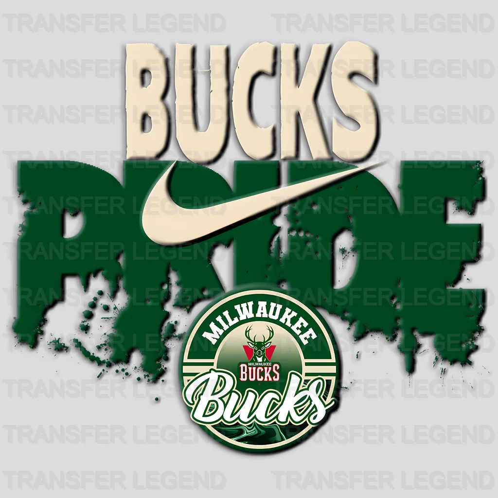 Milwaukee Bucks NBA Bucks Pride DTF Iron On Transfer
