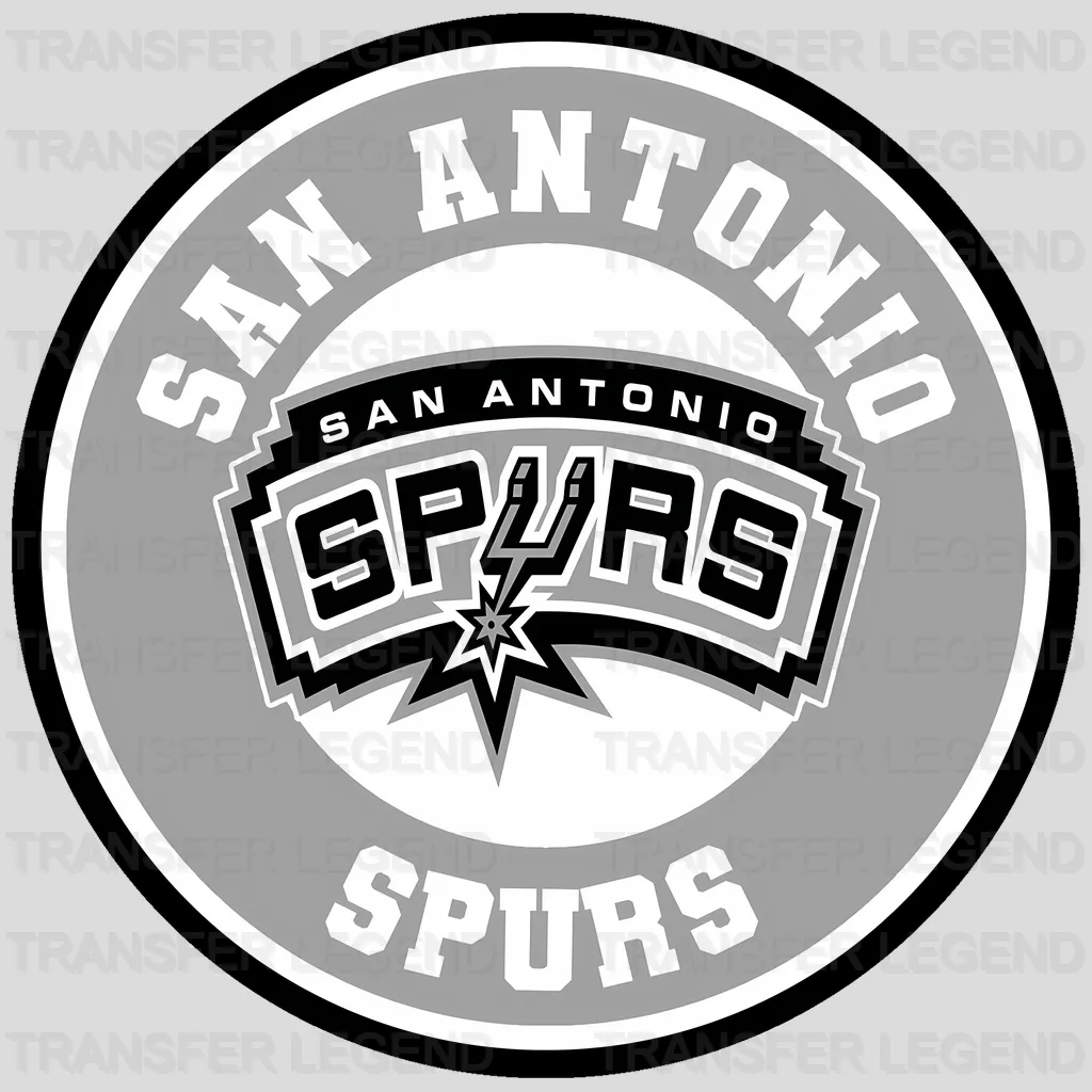 San Antonio Spurs NBA Primary Logo Circle Badge - DTF Iron On Transfer