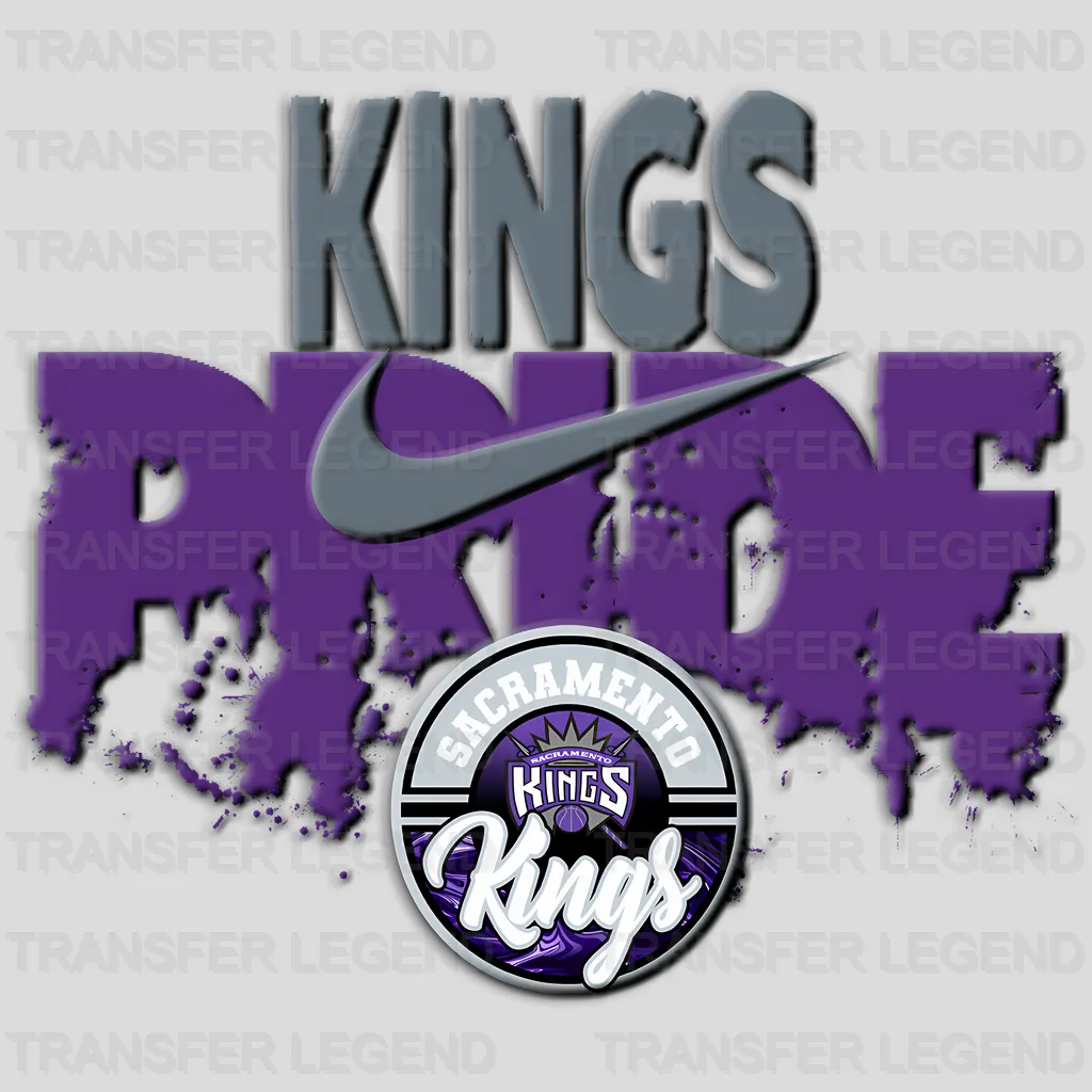 Sacramento Kings NBA Kings Girl DTF Iron On Transfer