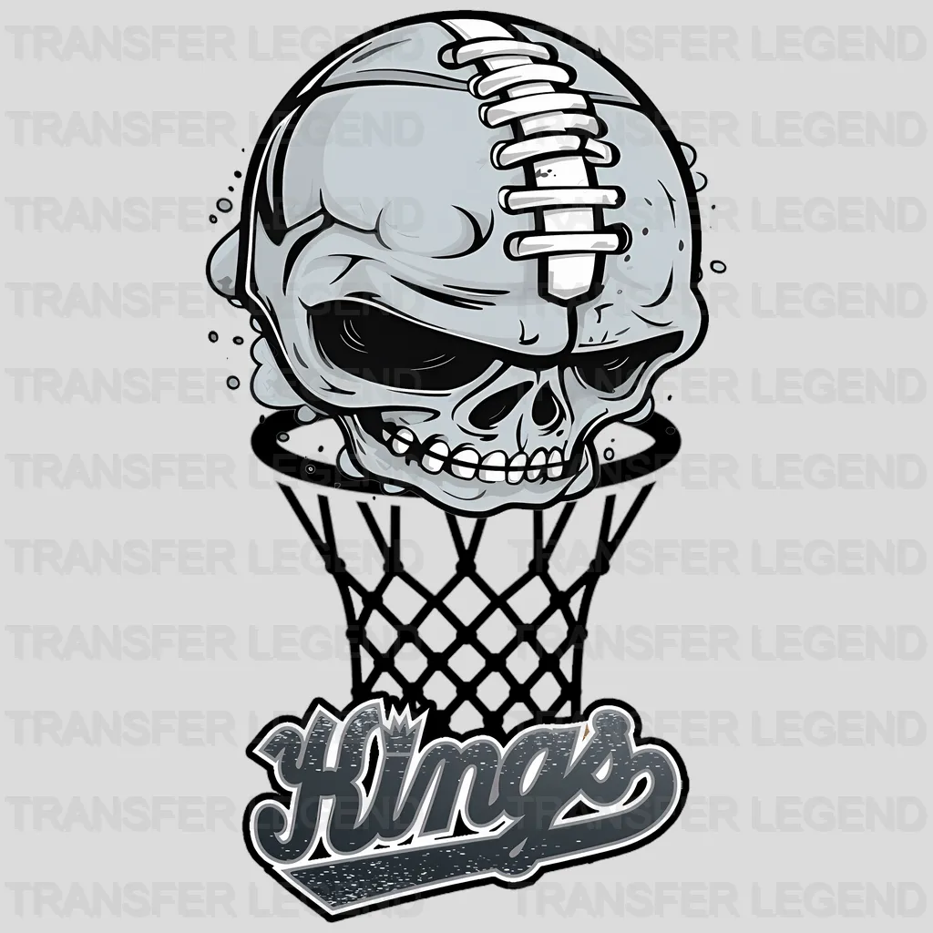 Sacramento Kings NBA Chrome Metal Circle Badge 3D - DTF Iron On Transfer