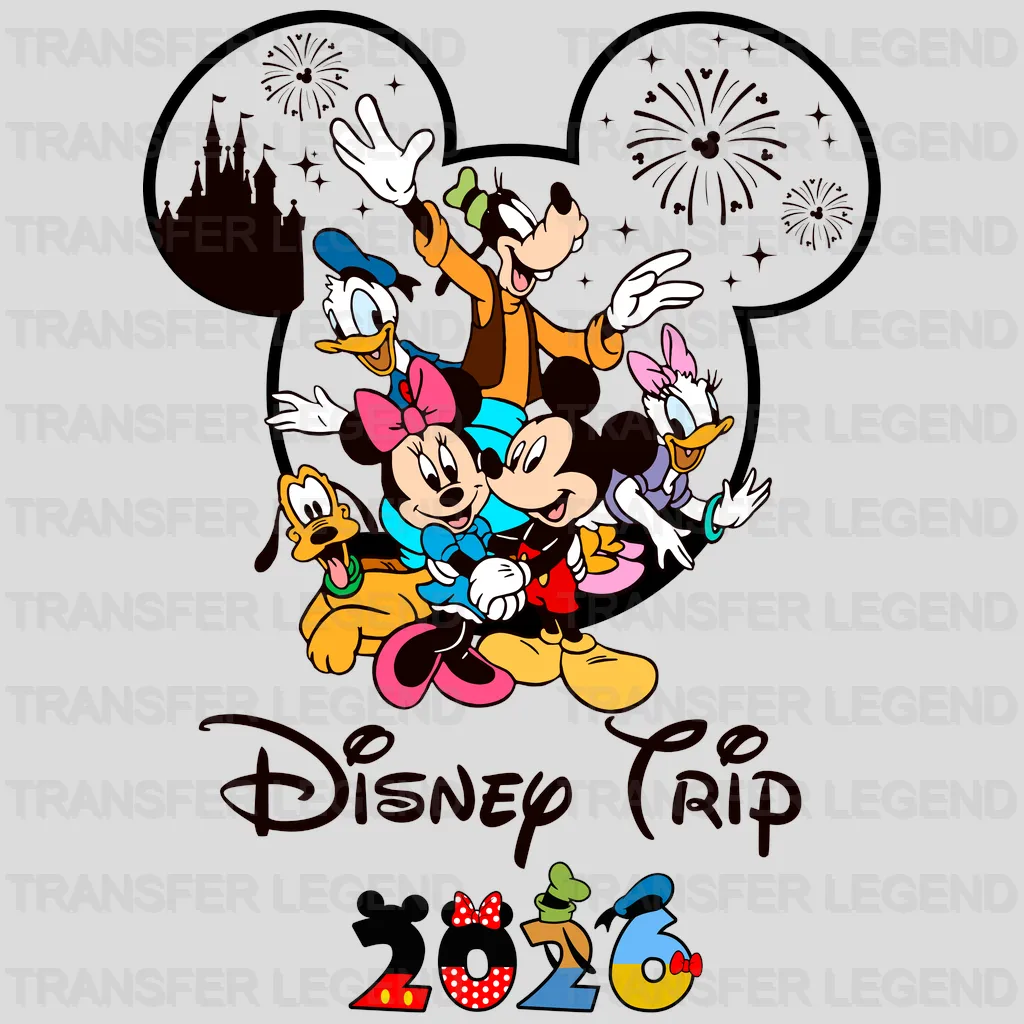 Family Picture 2026 Cartoon Designs - DTF Heat Transfer