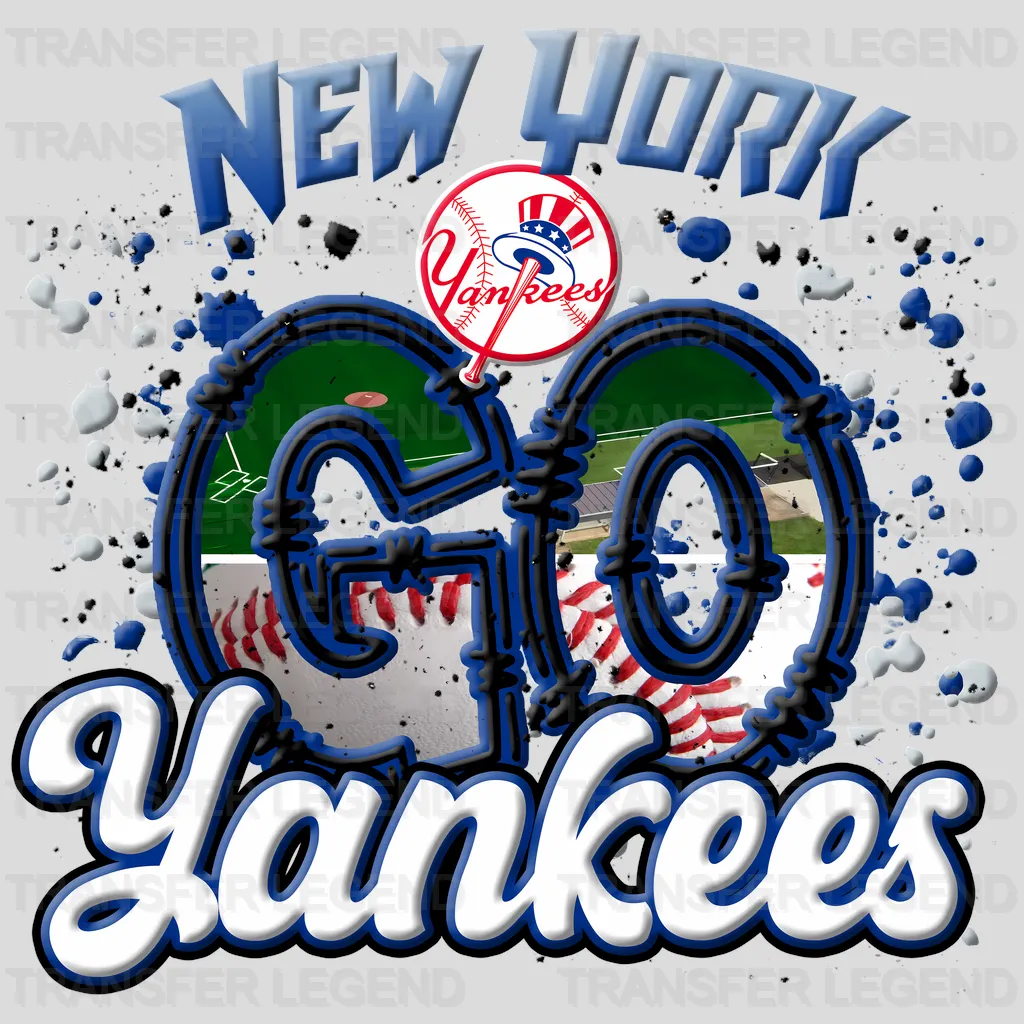 New York Yankees MLB New York Go Yankees DTF Iron On Transfer