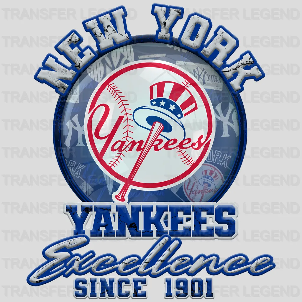 New York Yankees MLB New York Excellence Since 1903 DTF Iron On Transfer