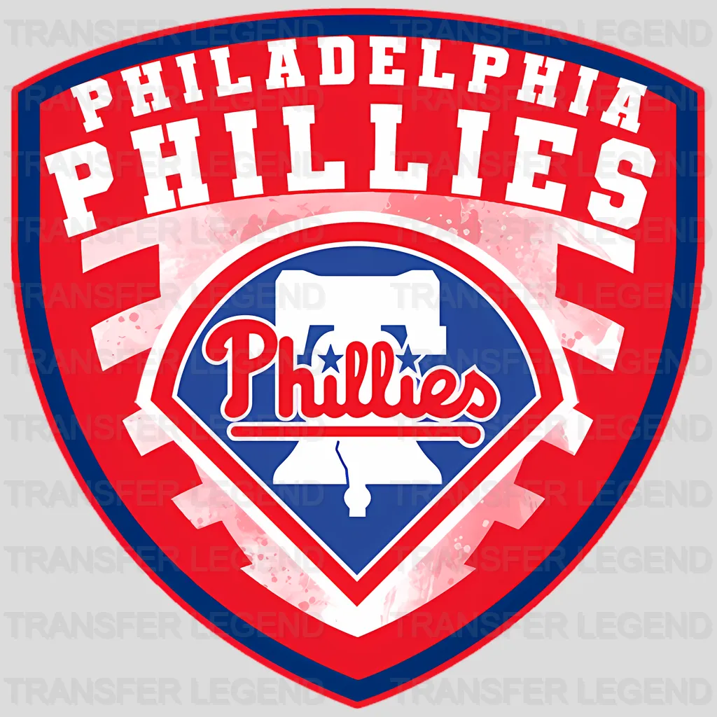 Philadelphia Phillies MLB Classic Shield Logo Badge - DTF Iron On Transfer