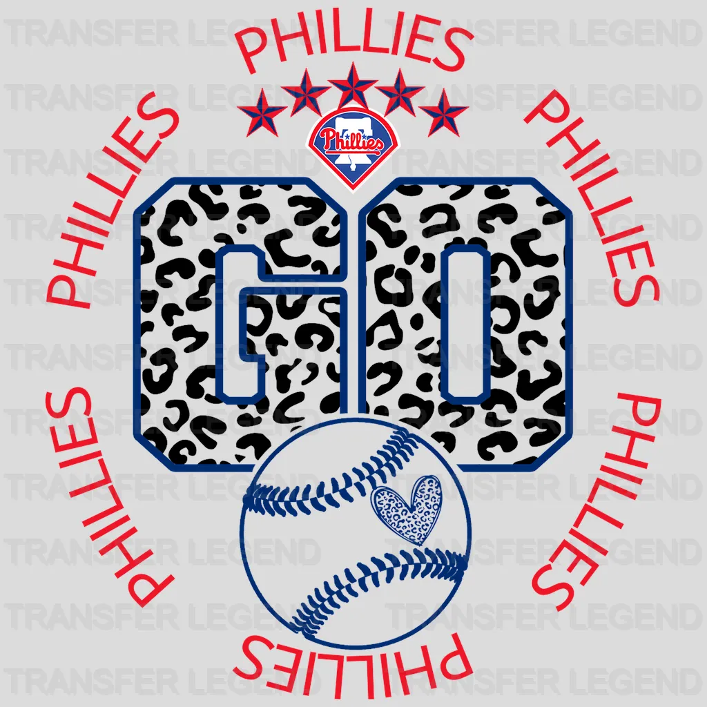 Philadelphia Phillies MLB Go DTF Iron On Transfer