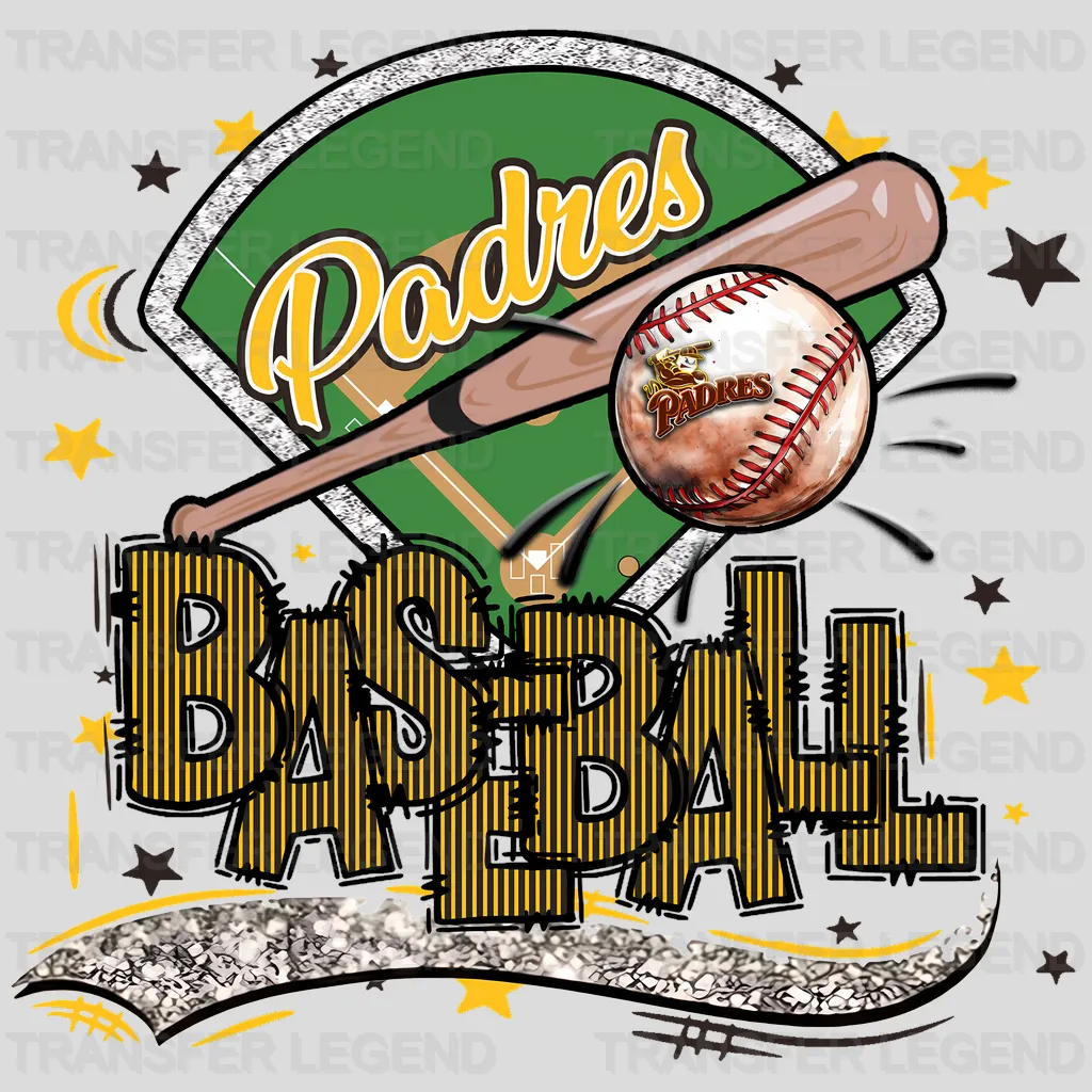 San Diego Padres MLB San Diego DTF Iron On Transfer