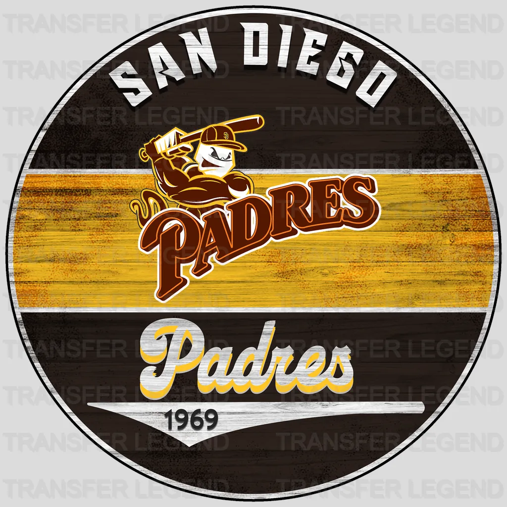 San Diego Padres MLB San Diego Est 1969 DTF Iron On Transfer