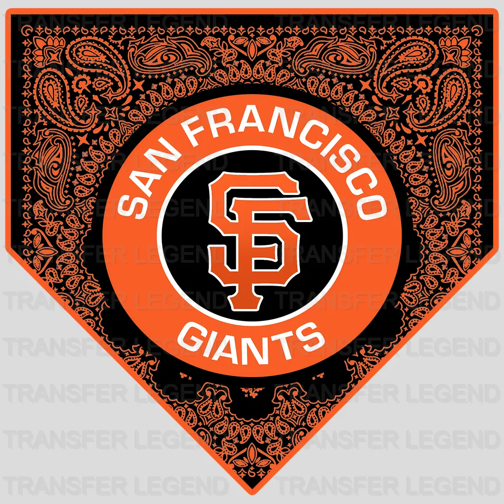 San Francisco Giants MLB Punk Skull With Mohawk & Glasses - DTF Iron On Transfer