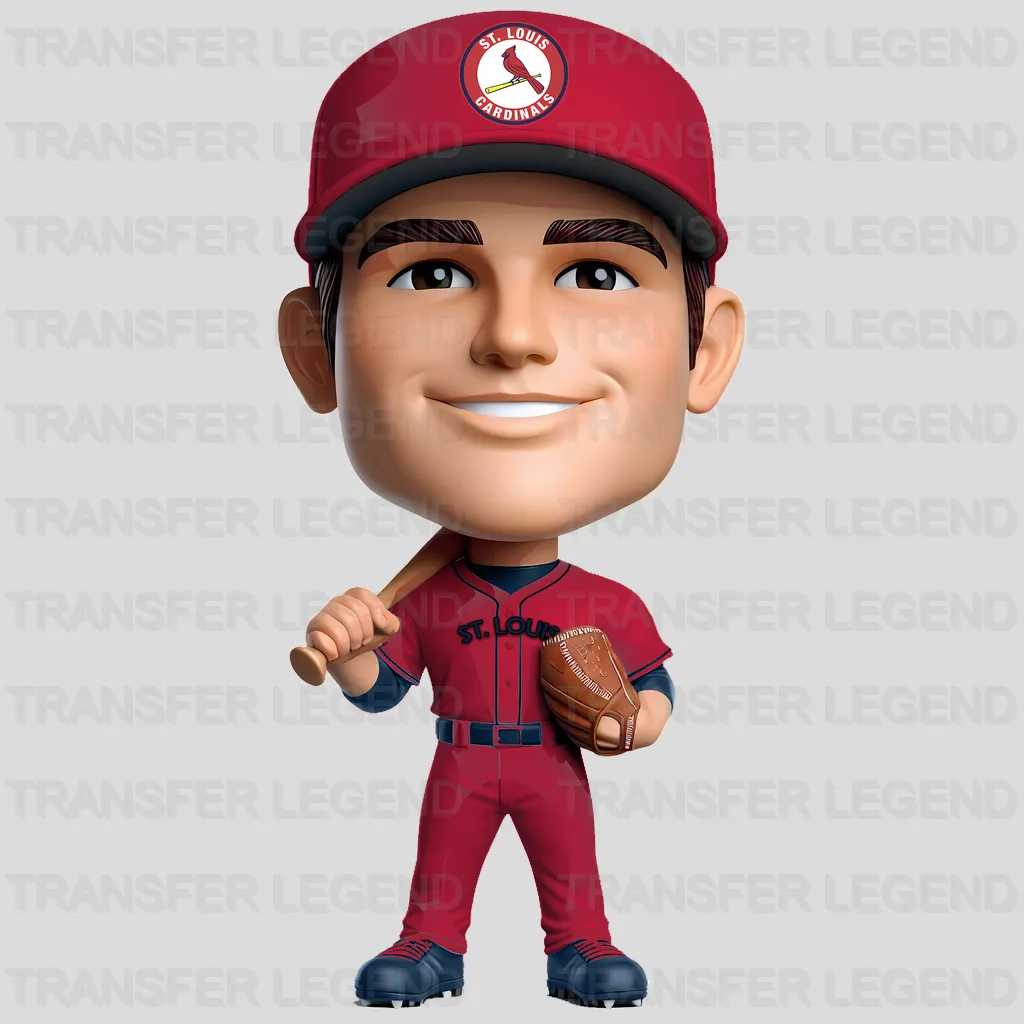 St Louis Cardinals MLB Gear Composition - DTF Iron On Transfer