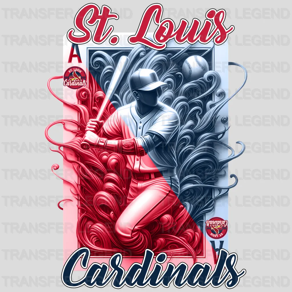 St Louis Cardinals MLB Vintage Grunge Poster Graphic - DTF Iron On Transfer