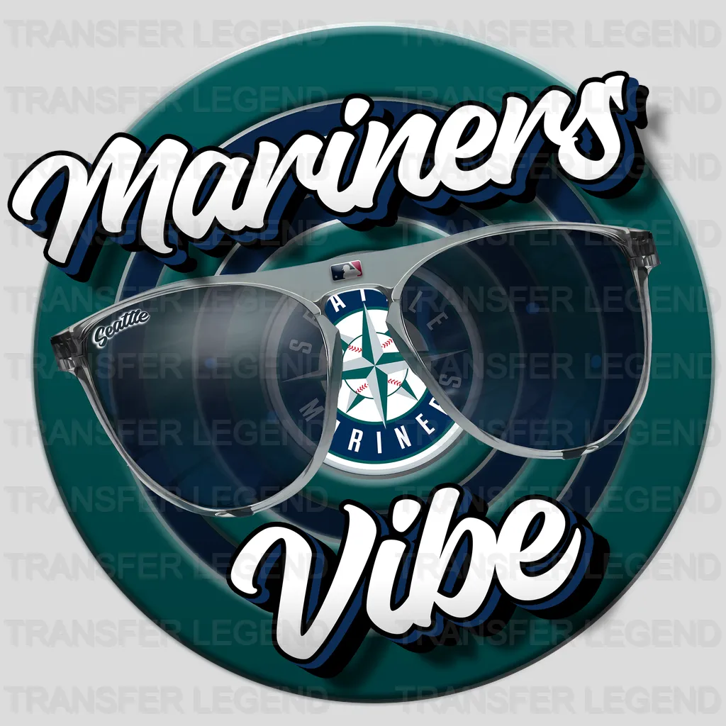 Seattle Mariners MLB Mariners Vibe DTF Iron On Transfer
