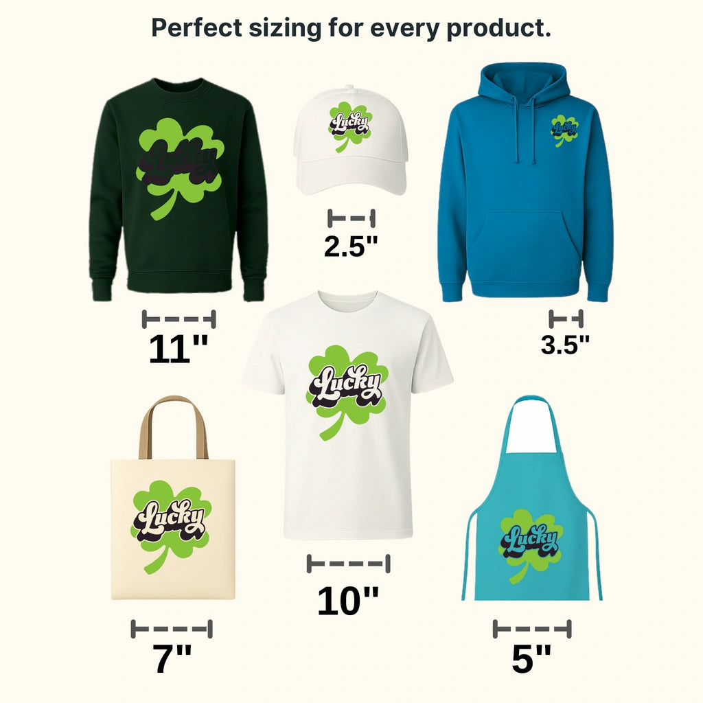 Lucky Clover St. Patrick's Day Design - DTF heat transfer - transferlegend