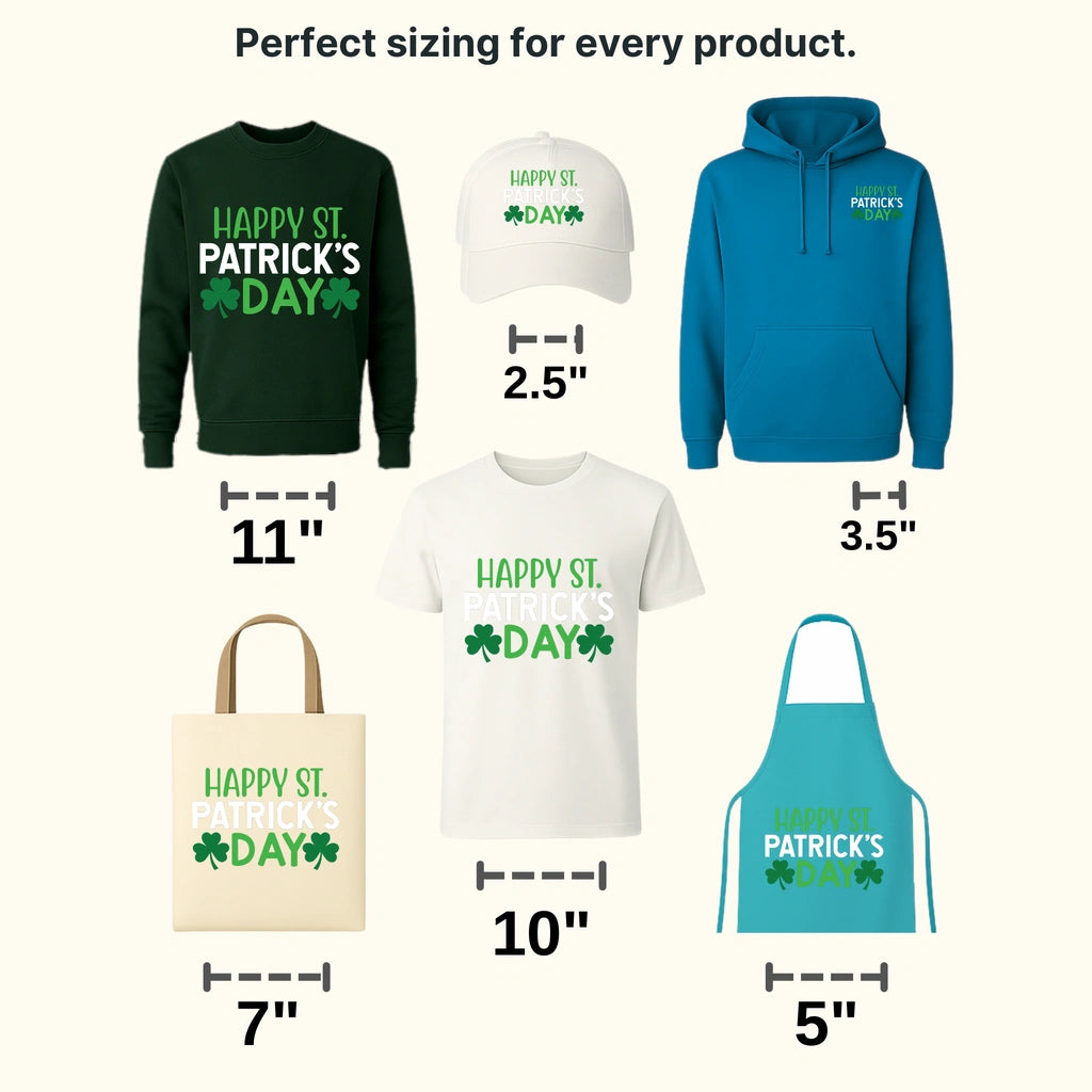 Happy St. Patrick's Day Design - DTF heat transfer - transferlegend