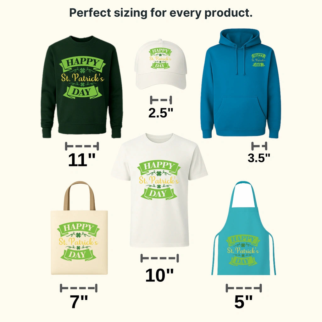 Happy St. Patrick's Day Design - DTF heat transfer - transferlegend