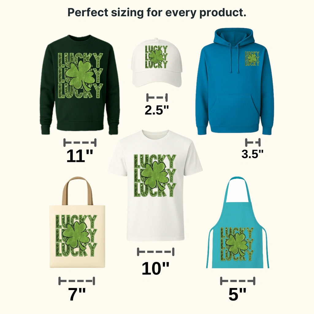 Lucky Lucky St. Patrick's Day Design - DTF heat transfer - transferlegend