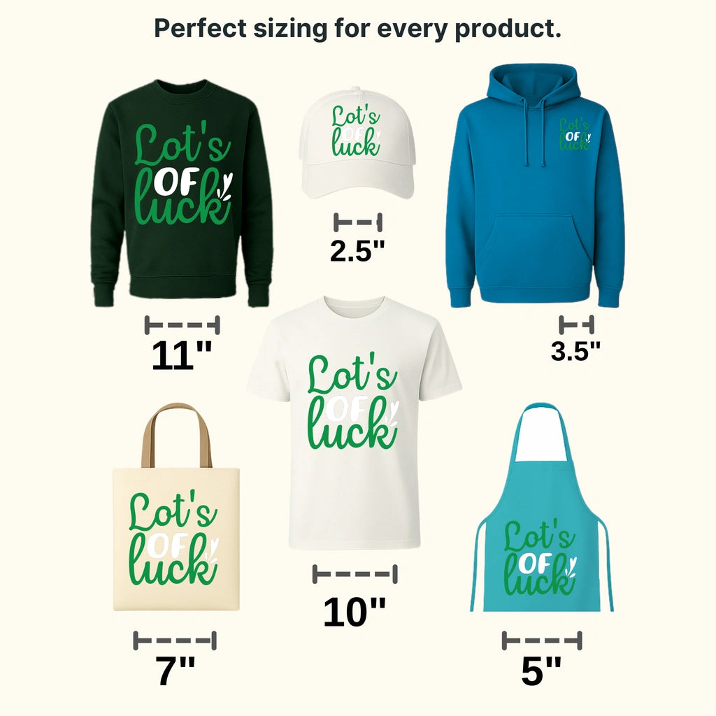 Lot's of Luck St. Patrick's Day Design - DTF heat transfer - transferlegend