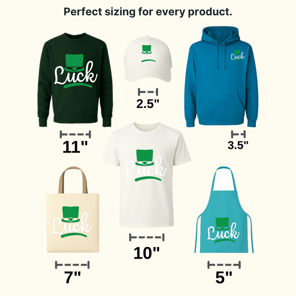 Luck St. Patrick's Day Design - DTF heat transfer - transferlegend