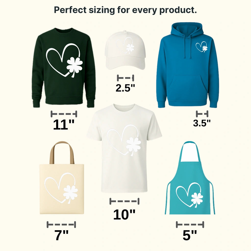Heart St. Patrick's Day Design - DTF heat transfer - transferlegend