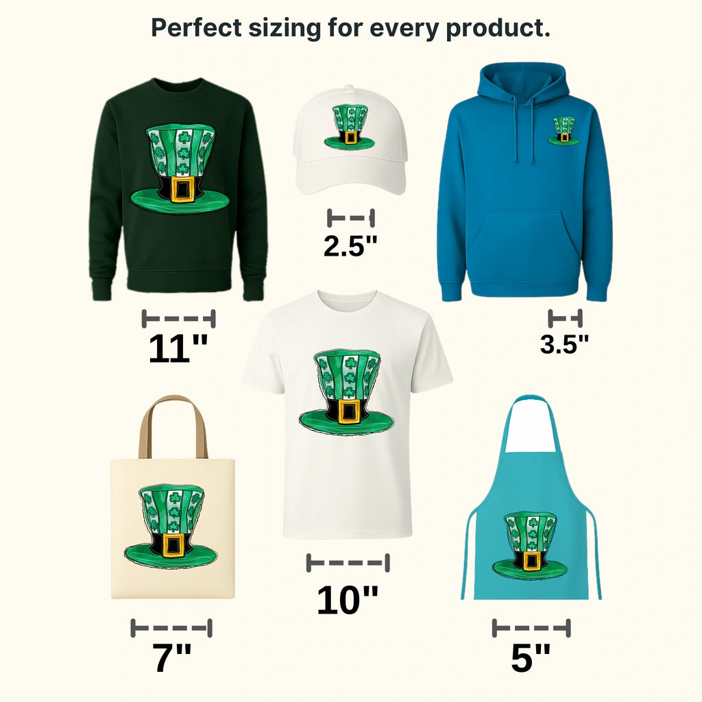 Hat St. Patrick's Day Design - DTF heat transfer - transferlegend