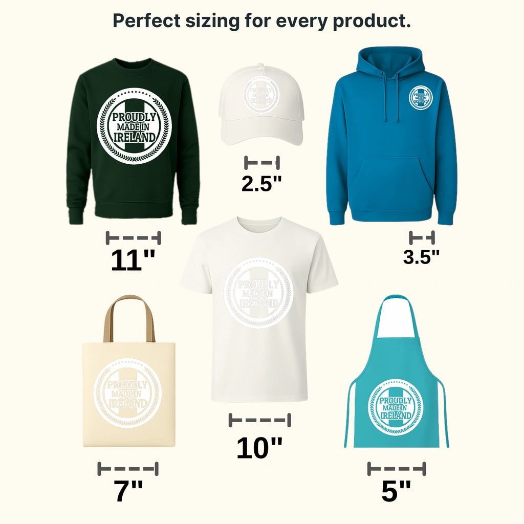 Proudly Made In Ireland St. Patrick's Day Design - DTF heat transfer - transferlegend