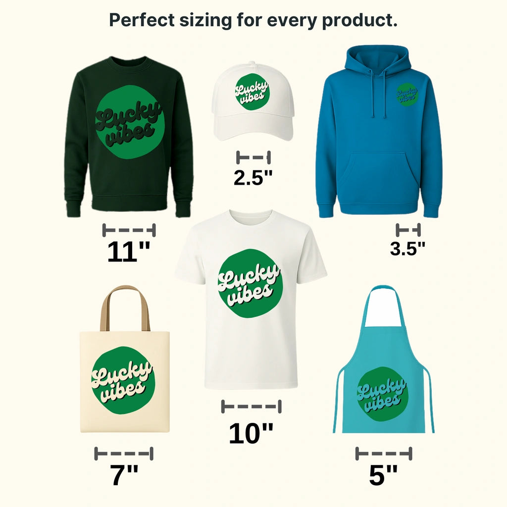Lucky Vibes St. Patrick's Day Design - DTF heat transfer - transferlegend