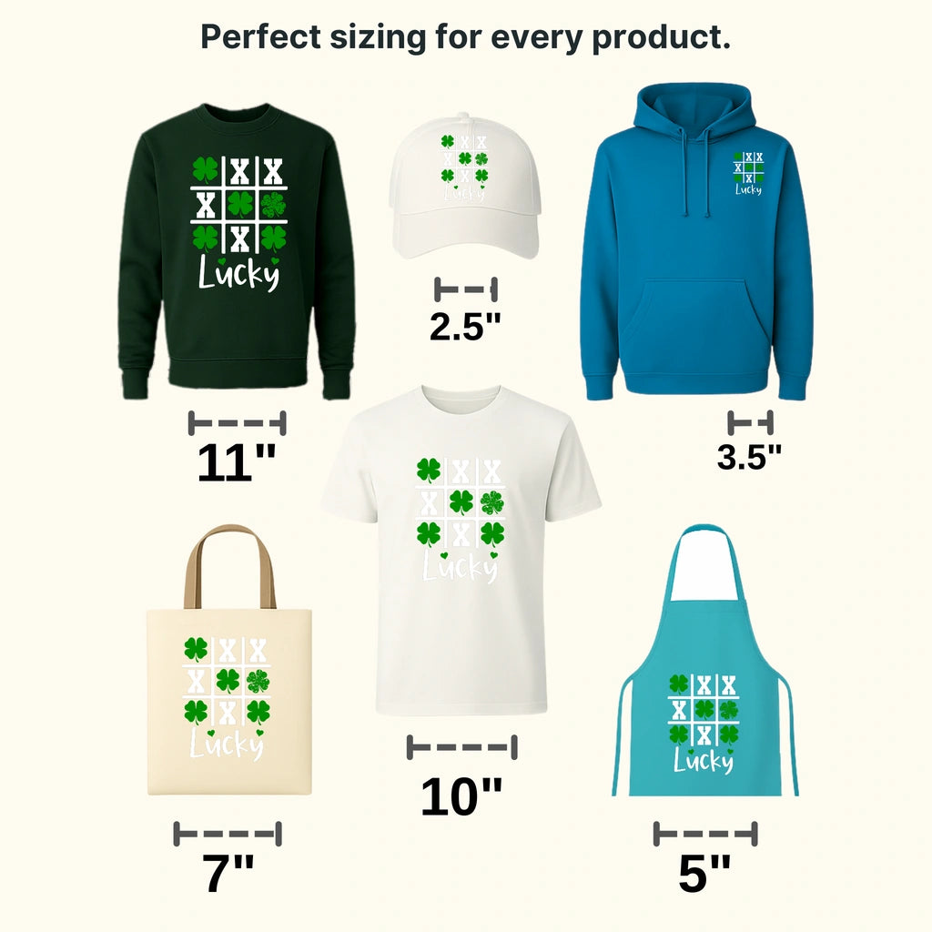 Lucky XOX St. Patrick's Day Design - DTF heat transfer - transferlegend