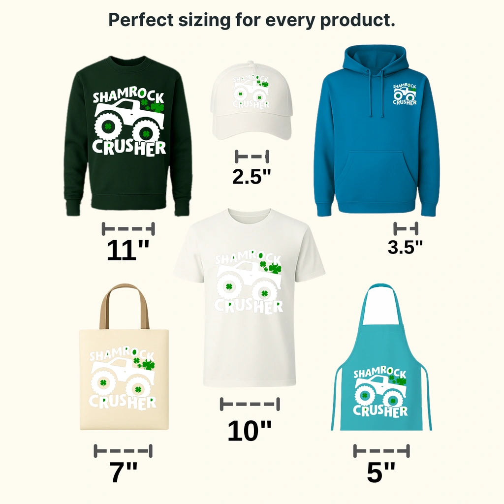 Shamrock Crusher St. Patrick's Day Design - DTF heat transfer - transferlegend