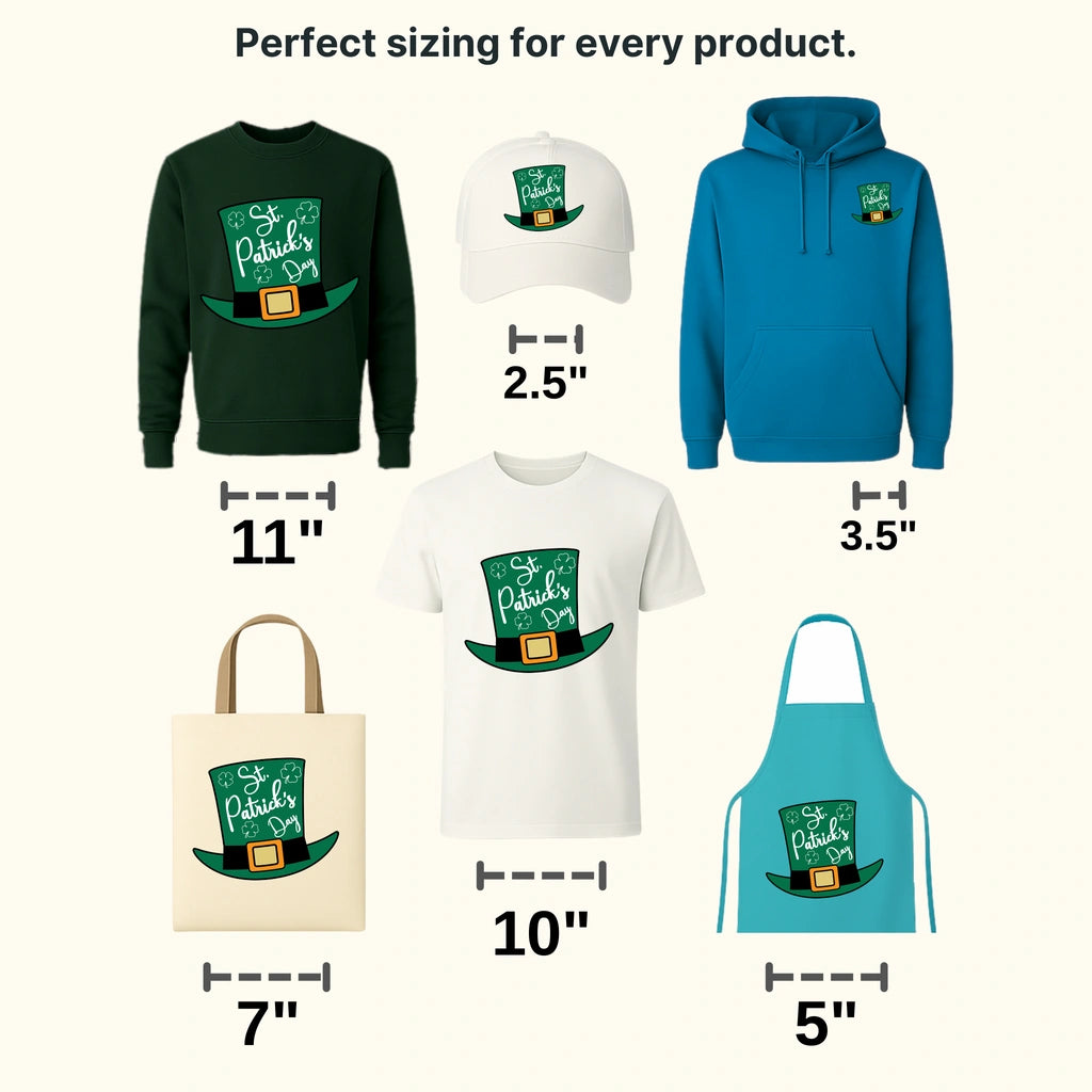 Hat St. Patrick's Day Design - DTF heat transfer - transferlegend