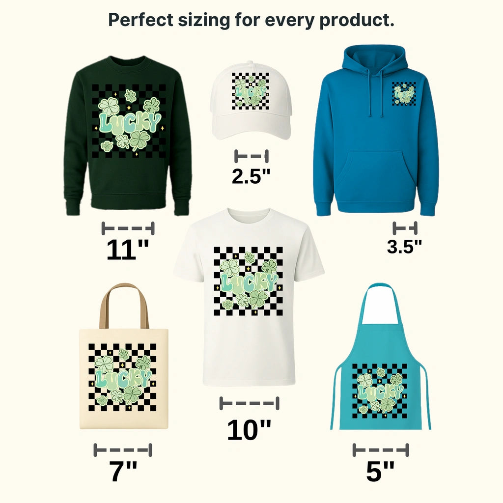 Lucky St. Patricks Day Design - DTF heat transfer - transferlegend