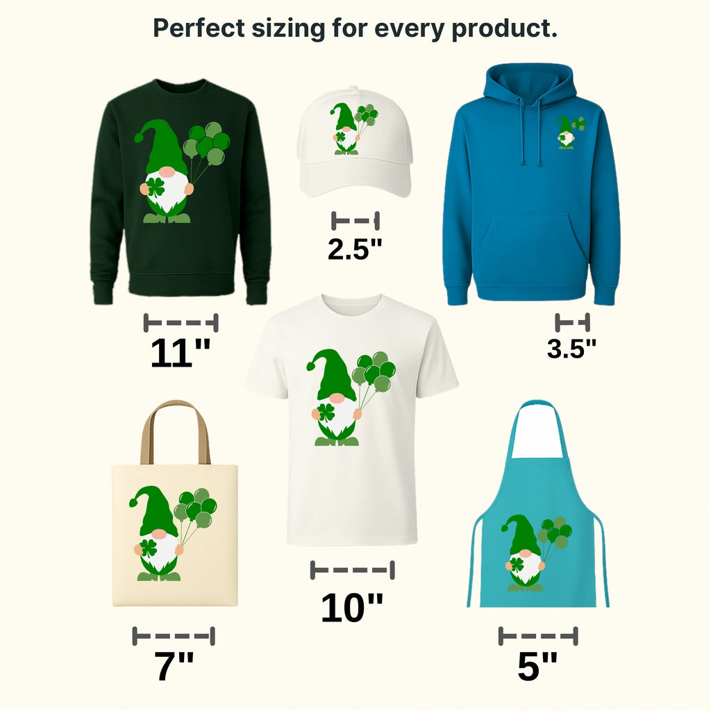 Gnomie St. Patrick's Day Design - DTF heat transfer - transferlegend