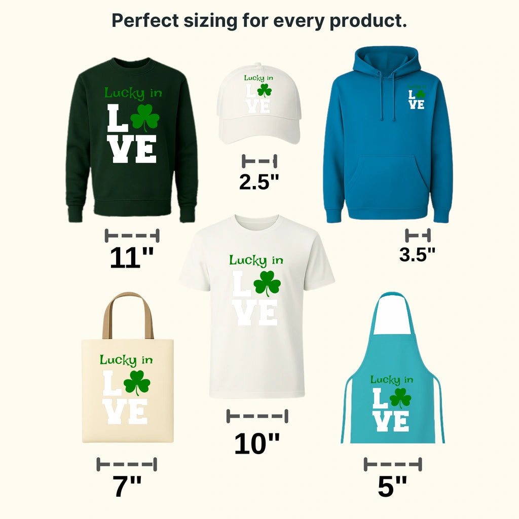 Lucky In LOVE St. Patrick's Day Design - DTF heat transfer - transferlegend
