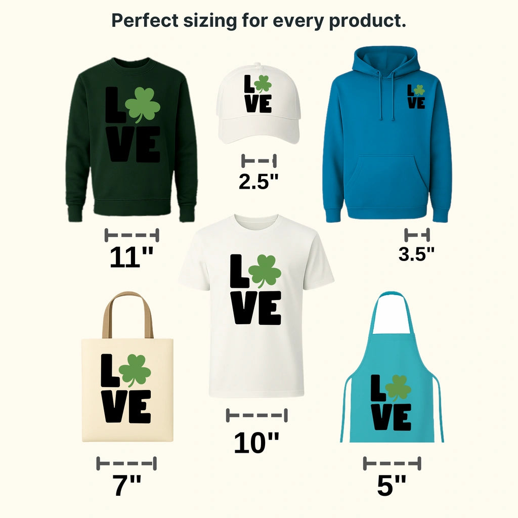 LOVE St. Patrick's Day Design - DTF heat transfer - transferlegend