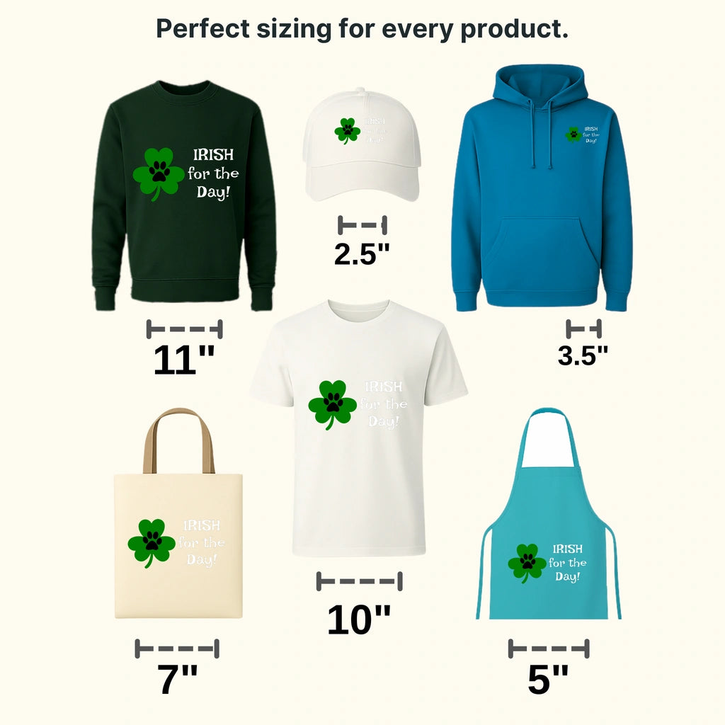 Irish For The Day St. Patrick's Day Design - DTF heat transfer - transferlegend