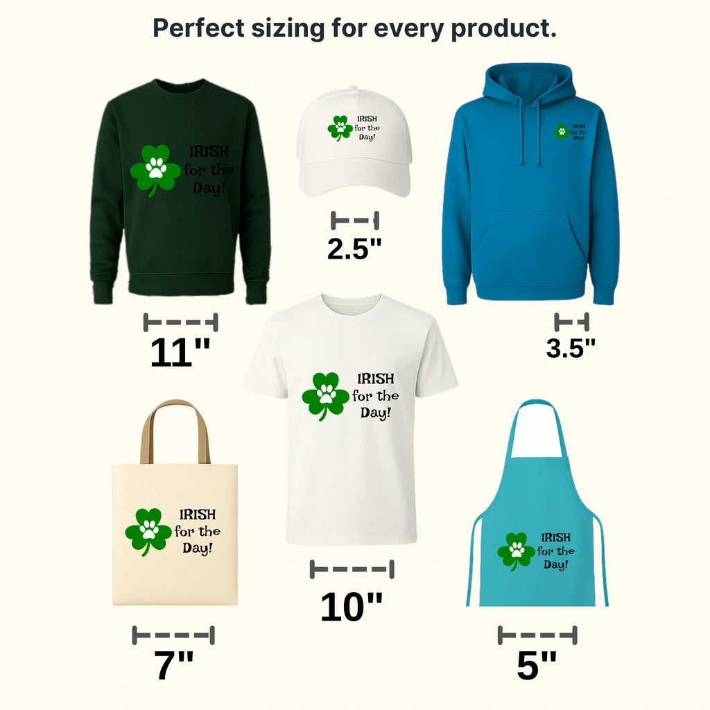 Irish For The Day St. Patrick's Day Design - DTF heat transfer - transferlegend